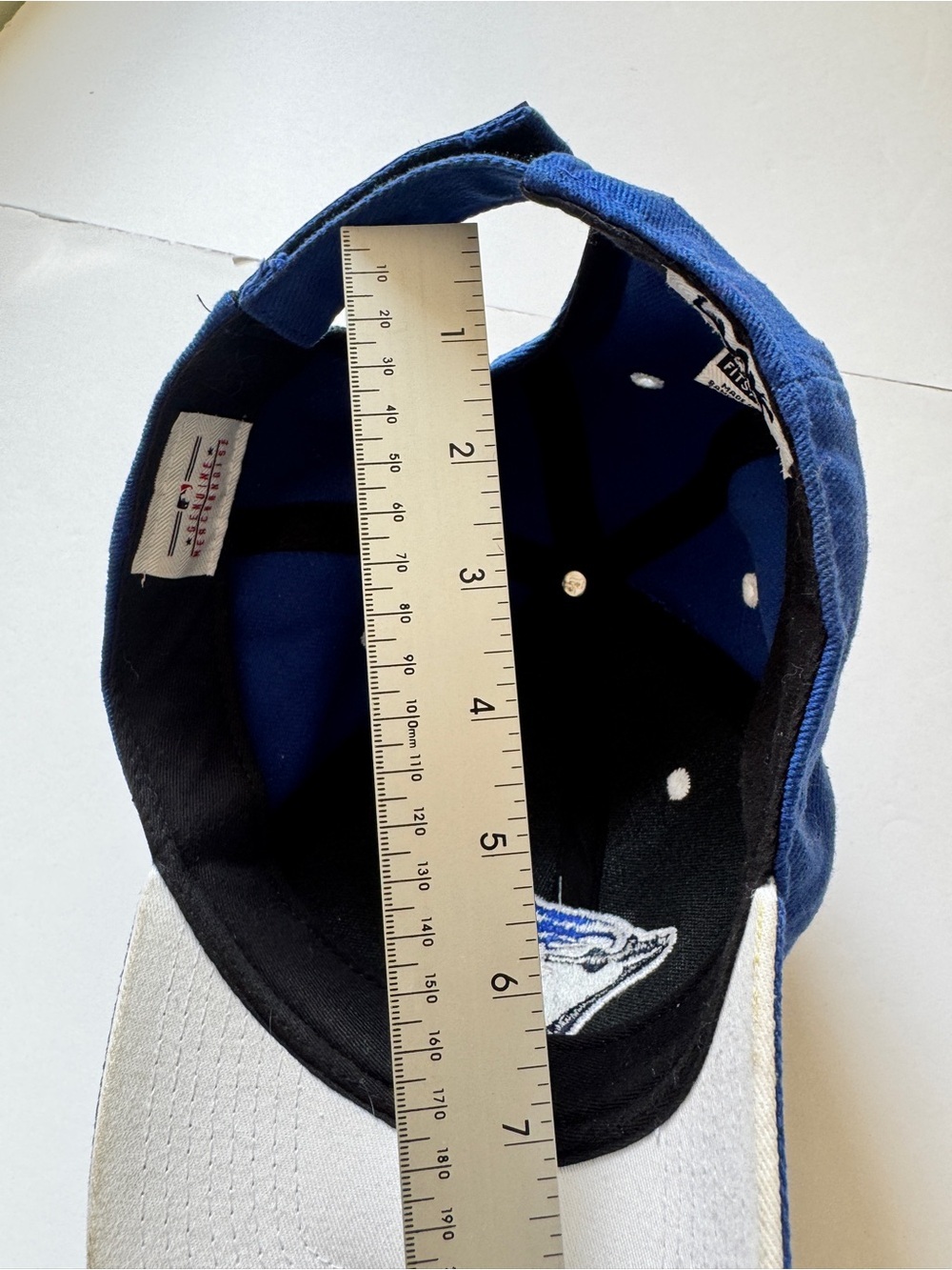 MLB Toronto Blue Jays New Era Fitted Hat Baseball Cap 6 Panel Blue One Size - Picture 13 of 13